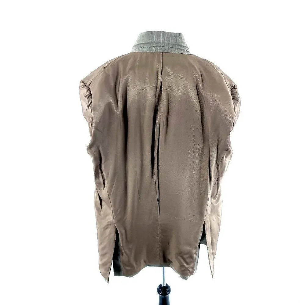 Pronto Uomo Signature Zigone Super 100s Wool 2 Button Blazer Tan‎ Striped 44L